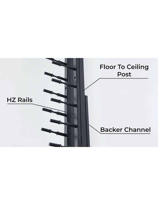 Ultra - Floor-To-Ceiling Backer Channel | Black